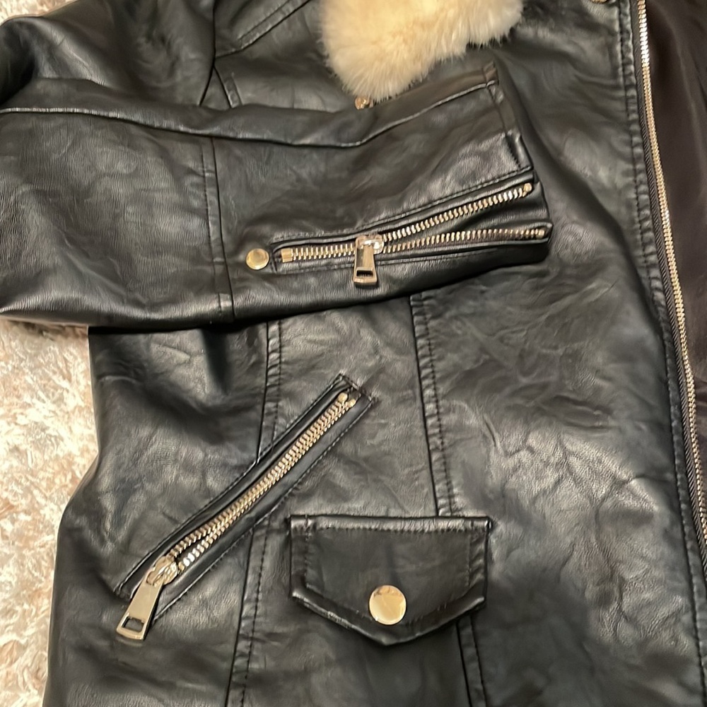 Black  faux jacket - Picture 6 of 12